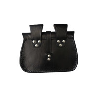 Leather belt bag black