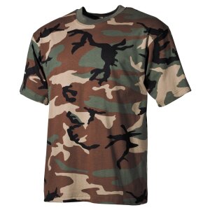 US T-Shirt, short-sleeved, woodland, 170 g/m&sup2;