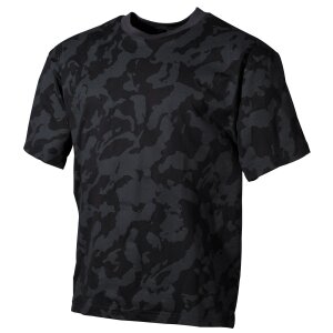 US T-Shirt, short-sleeved, night-camo, 170 g/m&sup2;