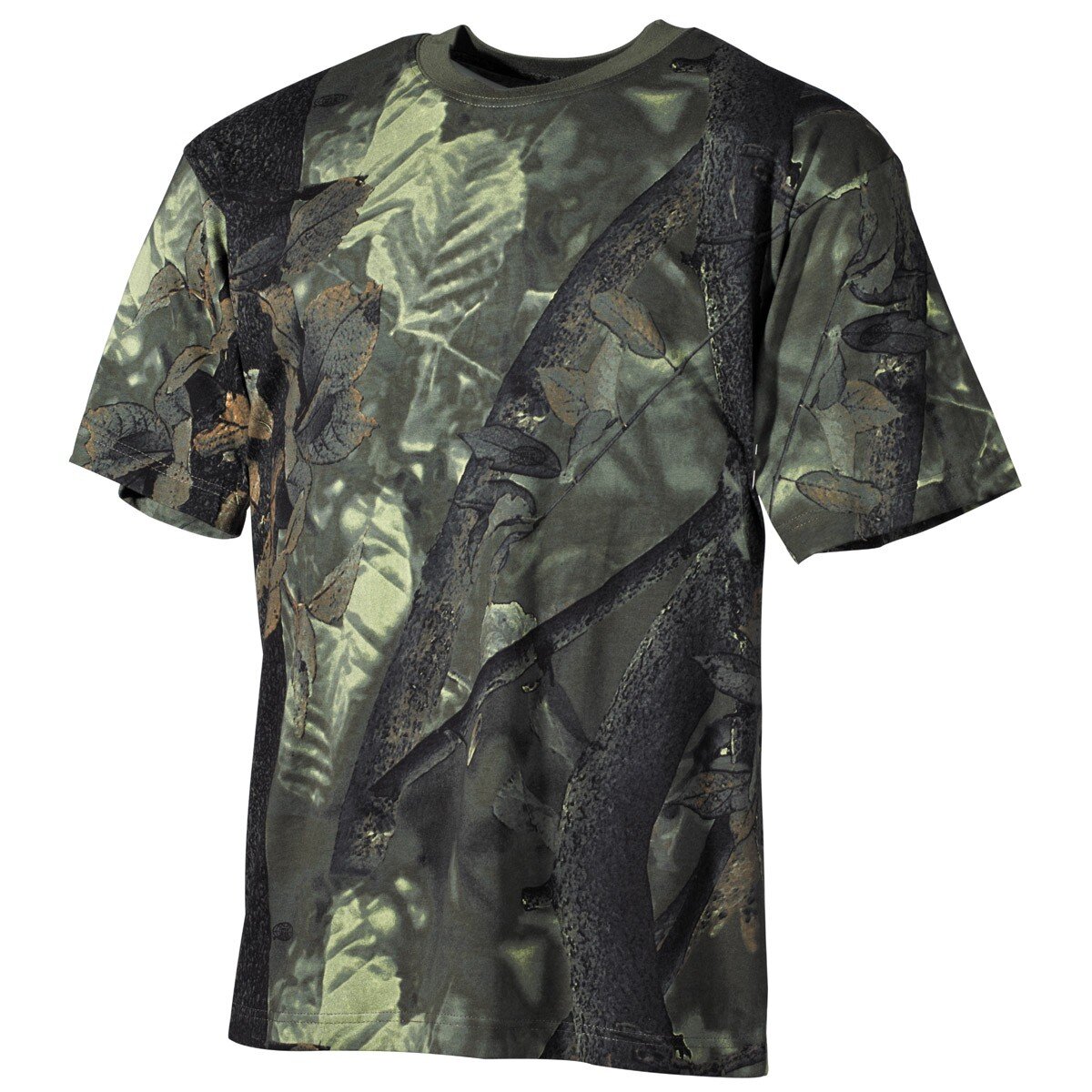 T-shirt da esterno, mezza manica, verde cacciatore, 170...