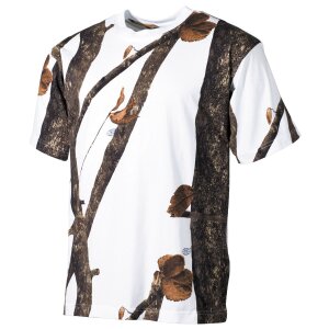 US T-Shirt, short-sleeved, hunter-snow, 170 g/m²