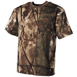 Outdoor T-Shirt, halbarm, hunter-braun, 170 g/m²