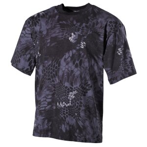 US T-Shirt, short-sleeved, snake black, 170 g/m²