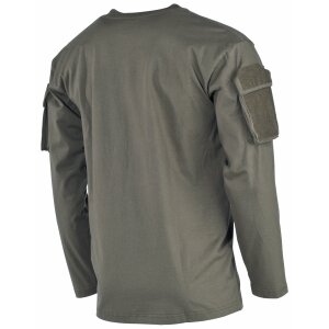 US Shirt, long-sleeved, OD green, with sleeve pockets