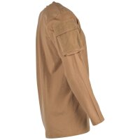US Shirt, long-sleeved, coyote, with sleeve pockets