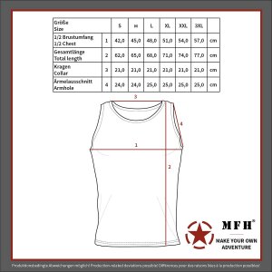 Outdoor Tank-Top, oliv, 170 g/m²