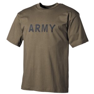 T-shirt, imprimé, "Army", olive