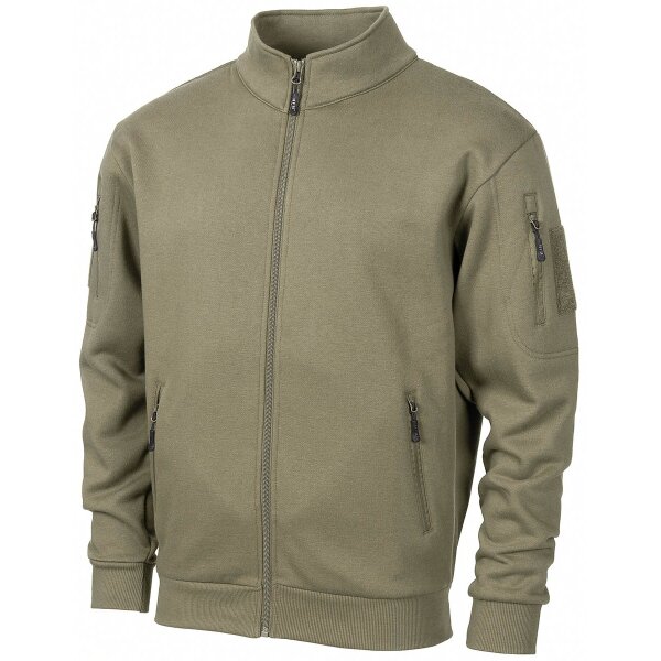 Sweatjacket, "Tactical", OD green