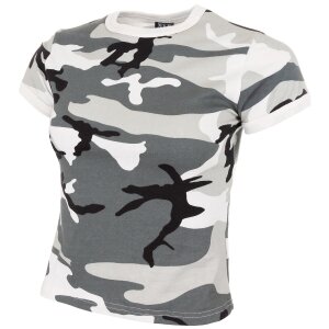 Outdoor Femme ou fille T-shirt camouflage camouflage neige