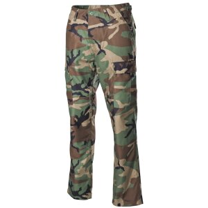 US Combat Pants, BDU, woodland, reinforced knees and seat