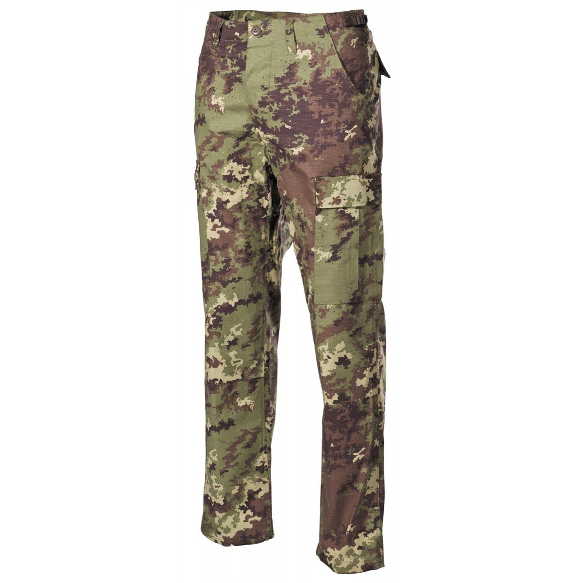 Pantaloni da combattimento USA, BDU, rip stop, vegetato