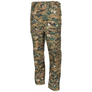 pantalon US, BDU, Rip Stop, digital woodland