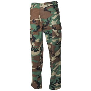 US Combat Pants BDU, Rip Stop, woodland