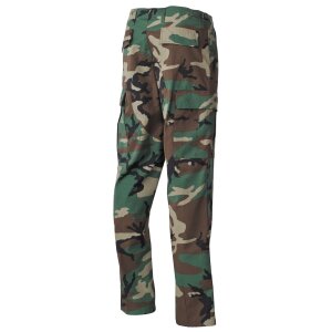 US Combat Pants BDU, Rip Stop, woodland