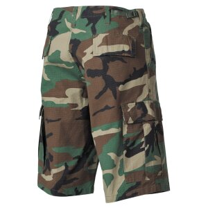 US Bermudas, BDU, Rip Stop, woodland-stonewashed