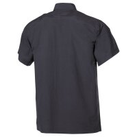 Outdoor Shirt, short-sleeved, black, microfibre