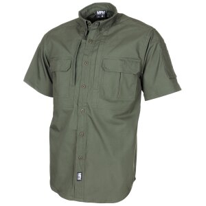 Shirt,"Attack", short-sleeved, OD green, Teflon, Rip Stop