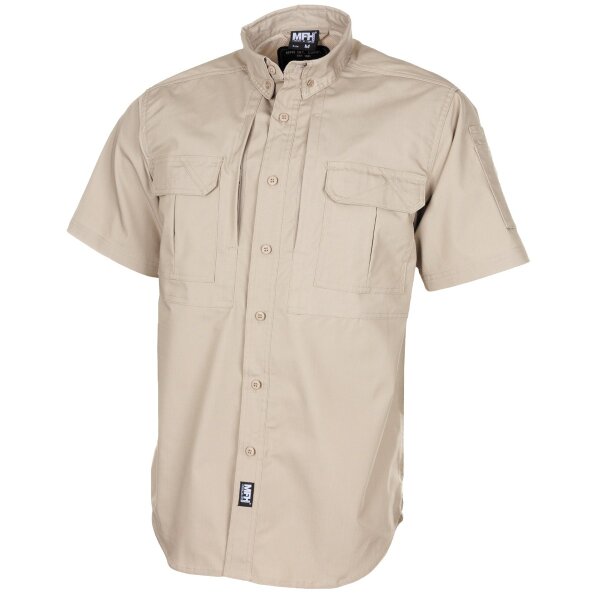 Shirt,"Attack", short-sleeved, khaki, Teflon, Rip Stop