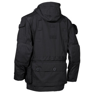 Outdoorjacke mit Rip Stop, schwarz