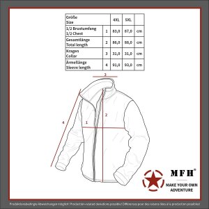 GB Thermal Jacket, reversible,  OD green/kaki, large sizes