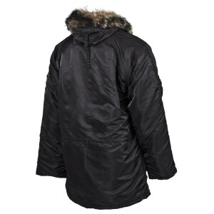 US Polar Jacket, N3B, black, lining