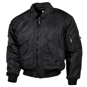 US CWU Flight Jacket, black, large sizes