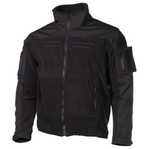 Fleece Jacket, &quot;Combat&quot;, black