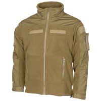 Fleece Jacket, "Combat", coyote tan