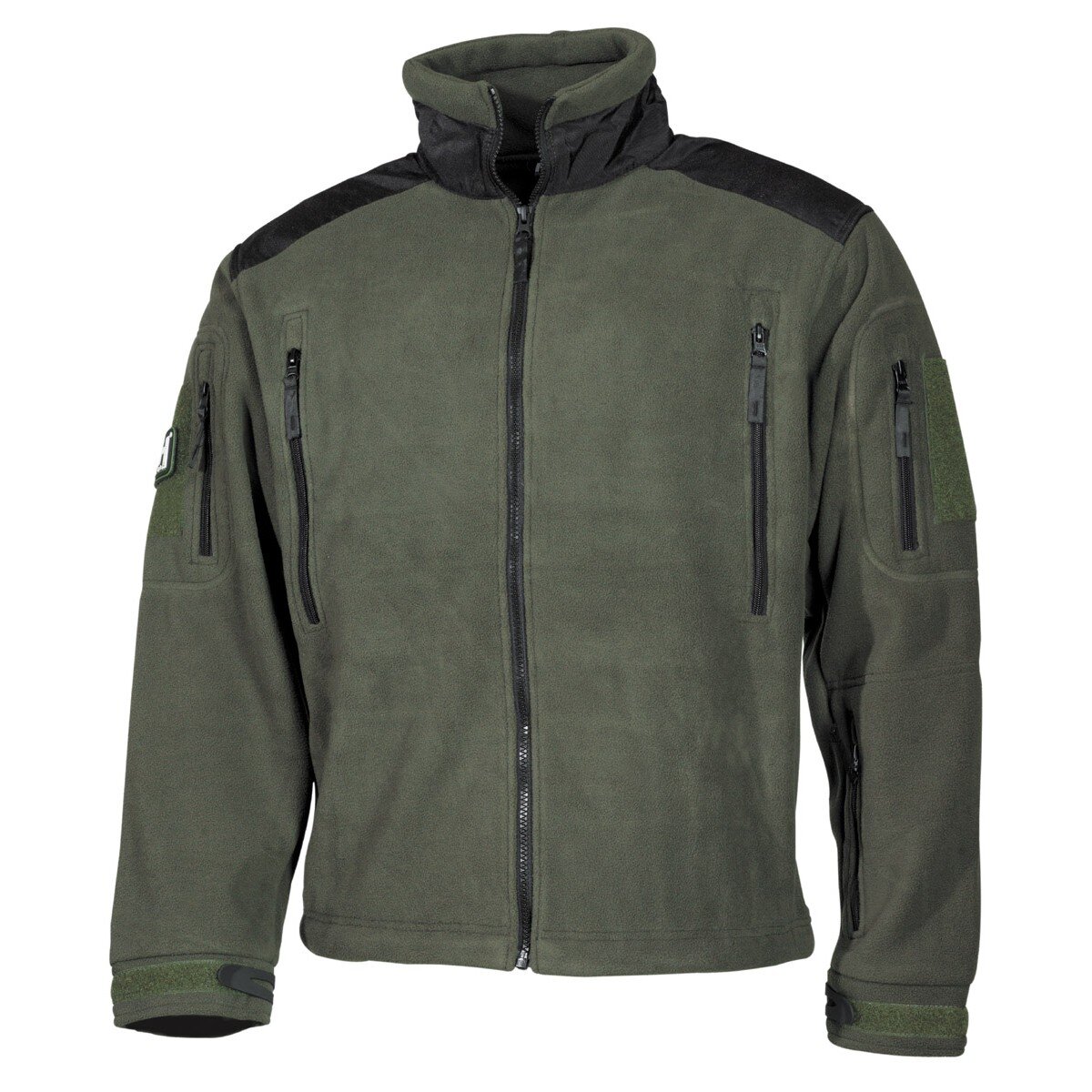 Trekking Fleece-Jacke, "Heavy-Strike", oliv