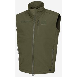 Soft Shell Vest, "Allround", OD green