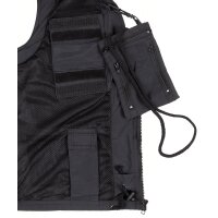 Outdoor Vest, black,  microfibre