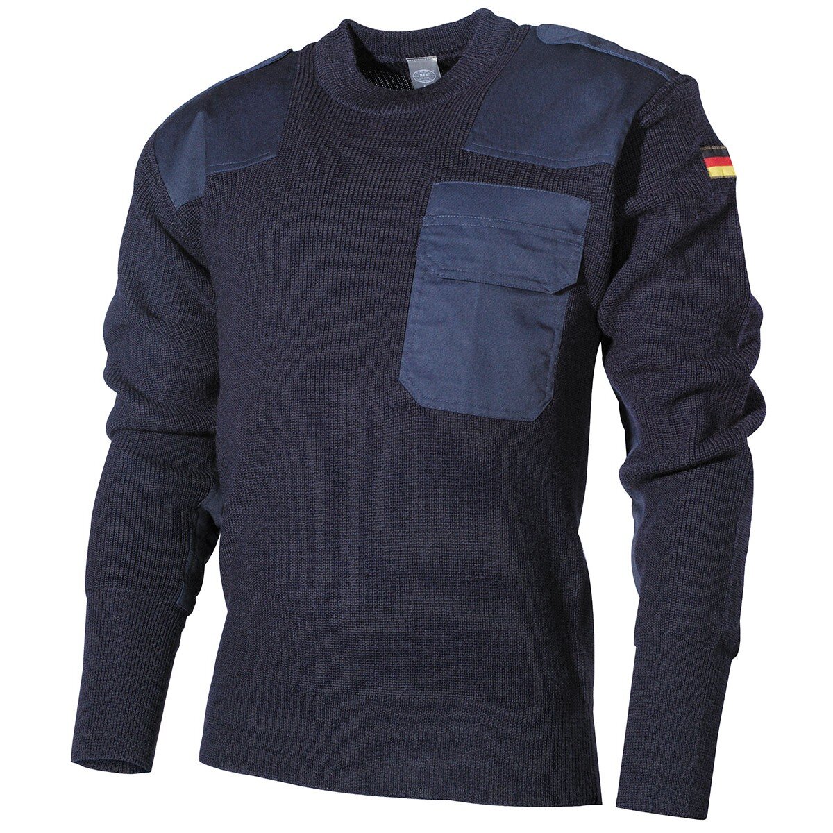 Maglione delle forze armate tedesche, con taschino, blu