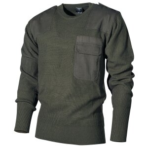 BW Pullover, with chest pocket,  OD green