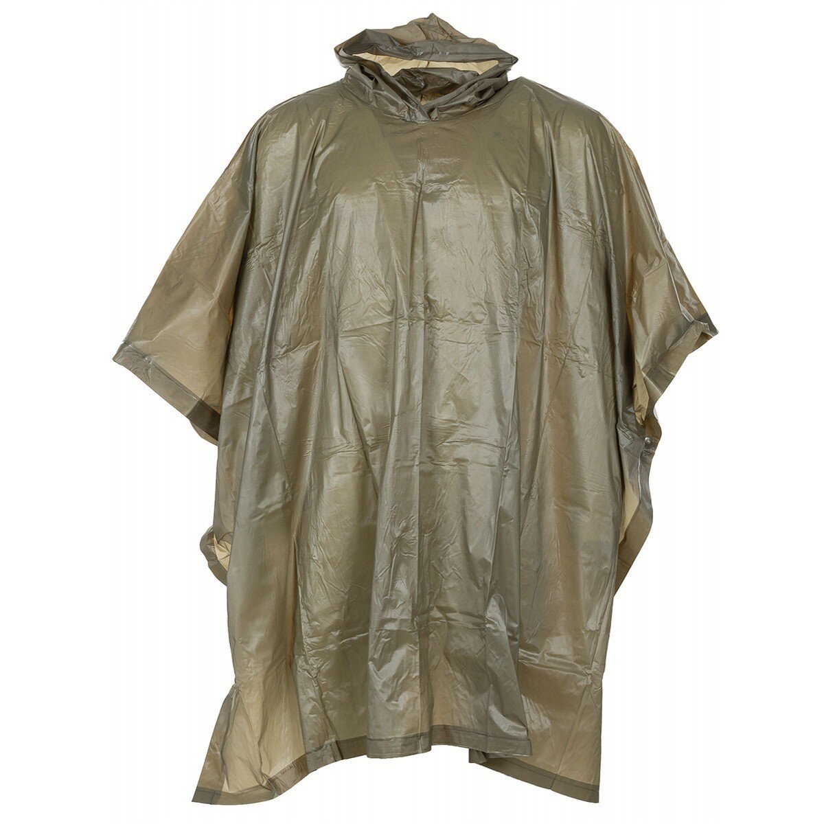 Poncho, vinile, oliva, circa 200 x 127 cm, 0,12 mm