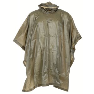 Poncho, Vinyl, OD green, ca. 200 x 127 cm, 0,12 mm