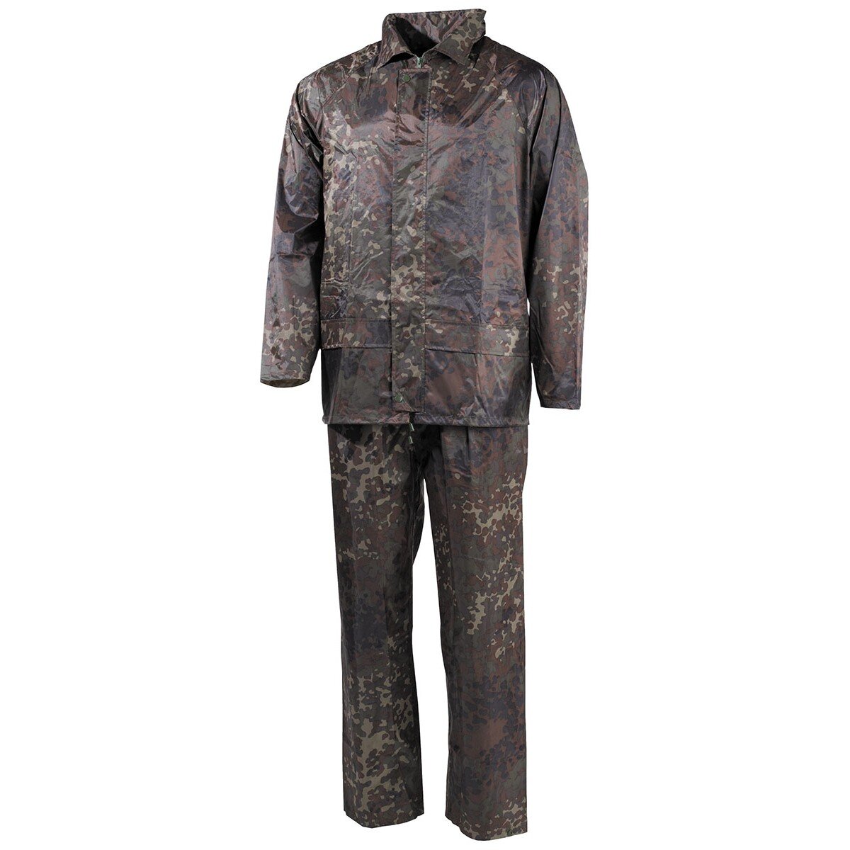 Tuta antipioggia, 2 pezzi, flecktarn