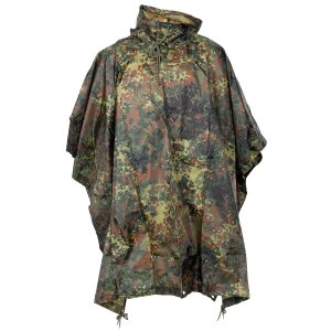 poncho de pluie, Rip Stop, camouflage, environ 144 x 223 cm