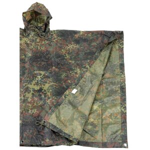 poncho de pluie, Rip Stop, camouflage, environ 144 x 223 cm