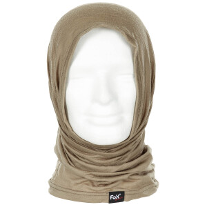 Neck Gaiter, "Merino Lite", coyote tan