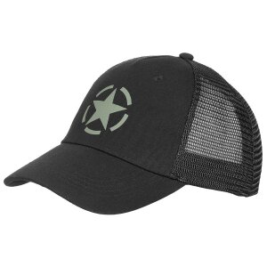 Trucker Cap, black, size-adjustable
