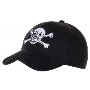 BB Cap, flat, "Skull", black