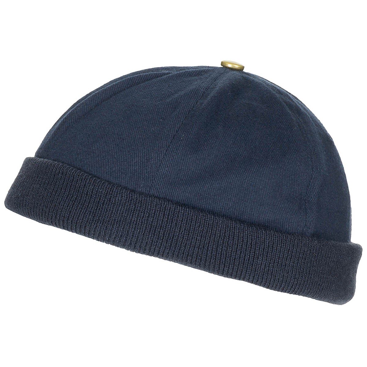 Cap, without visor, blue, hook-and-loop fastener