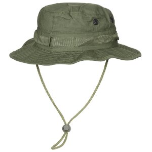 US GI Bush Hat, chin strap, GI Boonie, Rip Stop, OD green