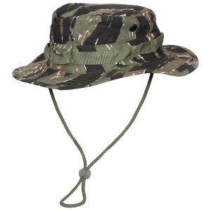 US GI Bush Hat, chin strap, GI Boonie, Rip Stop, tiger stripe