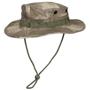 US GI Bush Hat, chin strap, GI Boonie, Rip Stop, HDT-camo