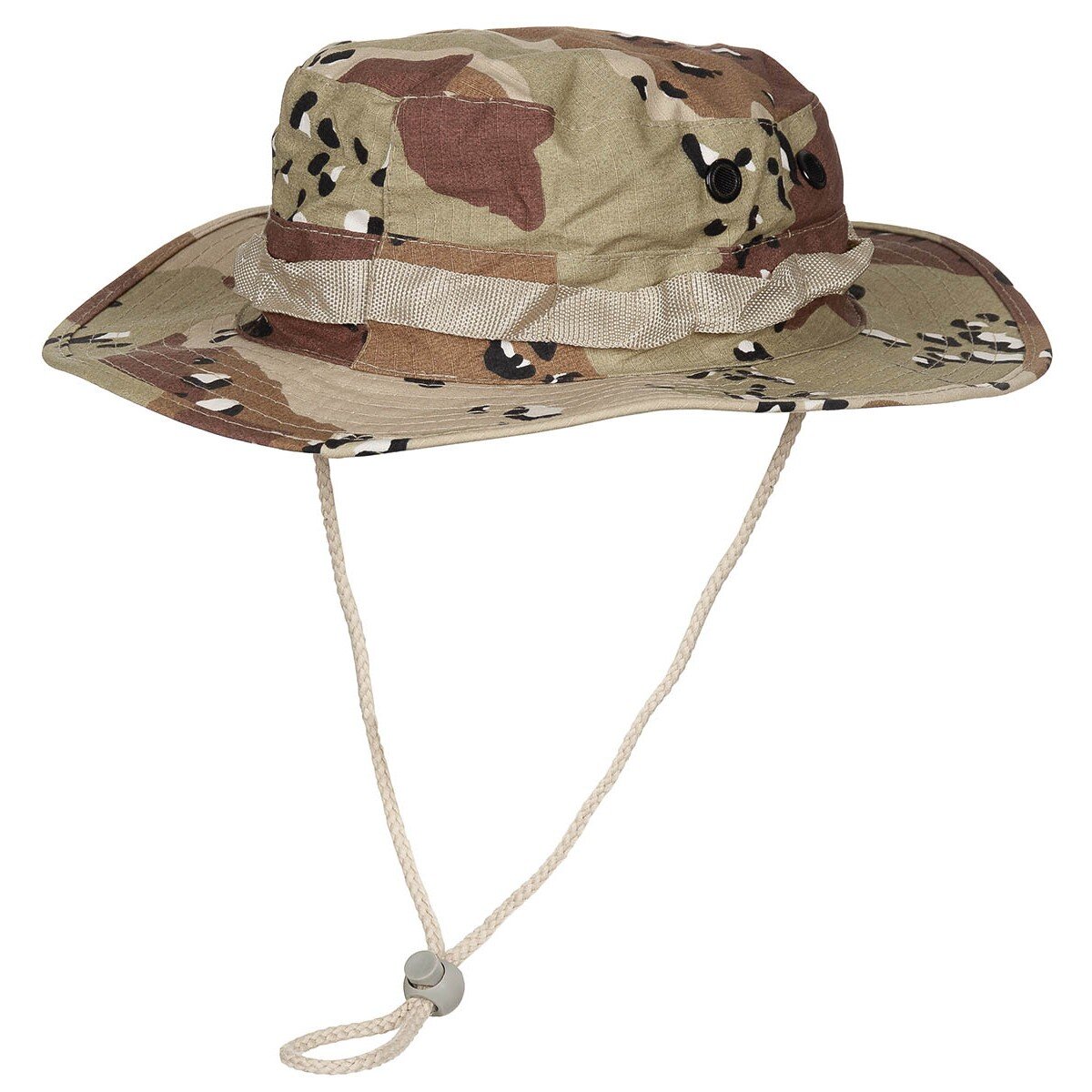 Cappello GI bush, sottogola, boonie GI, Rip Stop, 6 Fa....