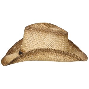 Straw Hat, with hat band,  brown