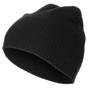 Knitted Hat, "Beanie", Rip, black, extra short