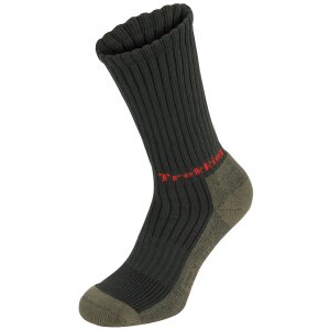 Trekking Socks, "Lusen", OD green, terry sole