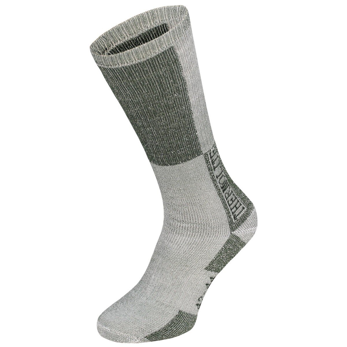 Winter Socks, "Polar", OD green-white